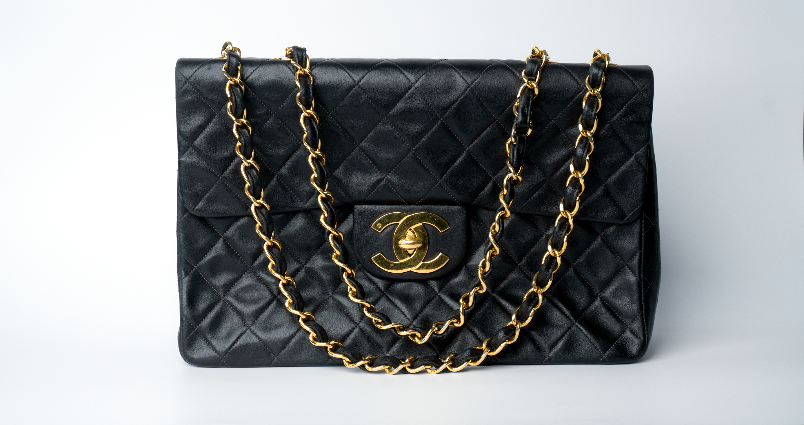 Chanel Lambskin Quilted XL Jumbo Single Flap