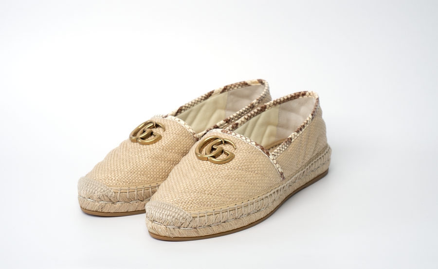 Gucci Marmont Espadrilles -Cream