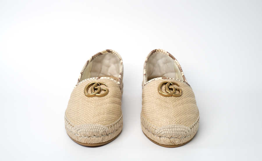 Gucci Marmont Espadrilles -Cream