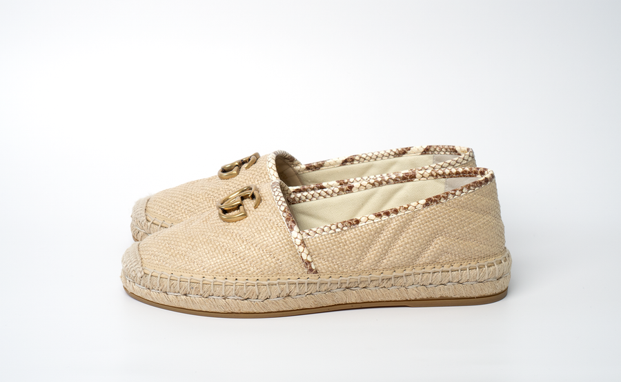 Gucci Marmont Espadrilles -Cream