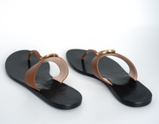 Gucci Calfskin GG Marmont Thong Sandals