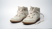Isabel Marant  Bobby Wedge Suede Sneaker- Cream