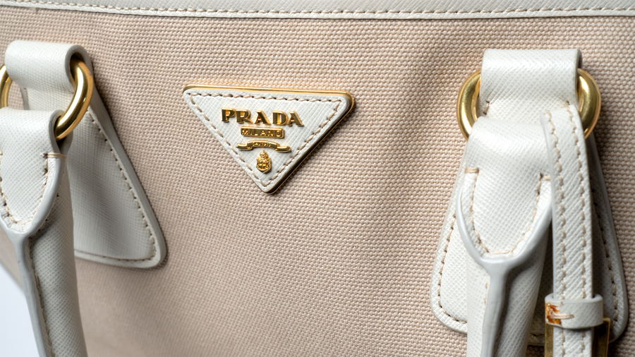 Prada Canapa Corda Tote Bag - White