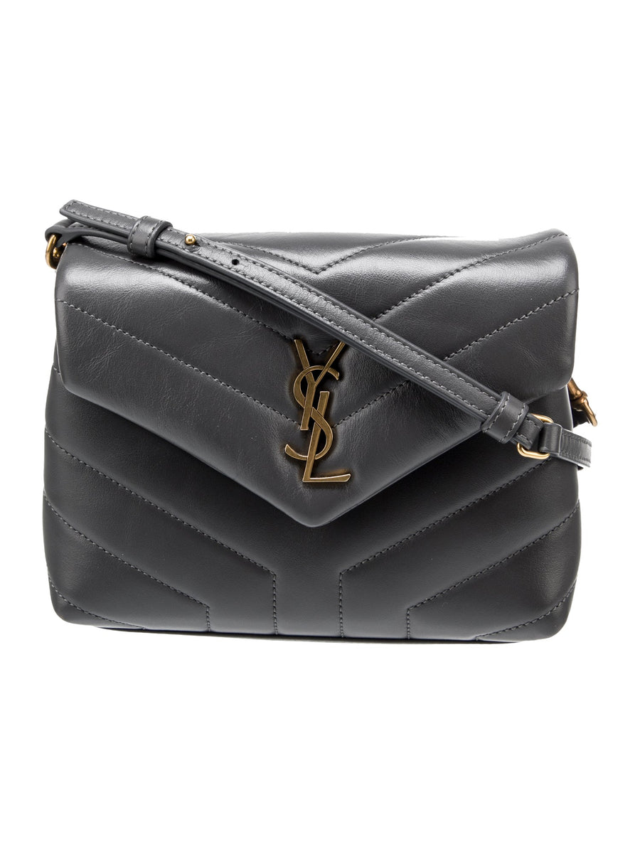 Saint Laurent -Toy Lou Lou Grey Leather