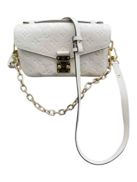 Louis Vuitton: Pouchette Metis East West Bag - Cream