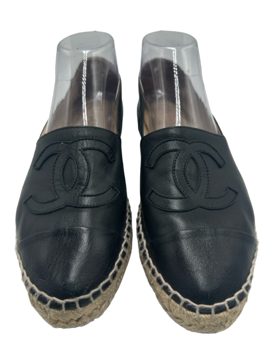 Chanel Espadrille Lambskin Black