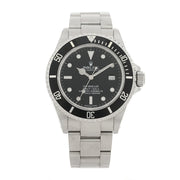 Rolex: Stainless Steel 40mm Sea-Dweller Oyster Perpetual Watch Black 16600