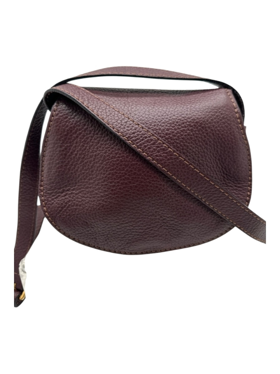 Chloe 
Calfskin Mini Marcie Round Crossbody Bag