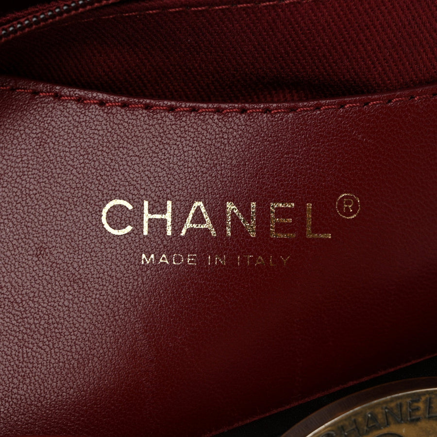 Chanel Aged Calfskin Leather Mademoiselle Bowling Bag