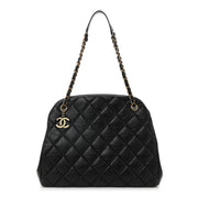 Chanel Aged Calfskin Leather Mademoiselle Bowling Bag