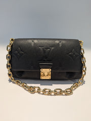 Favorite NM Monogram Empreinte Leather-NOIR