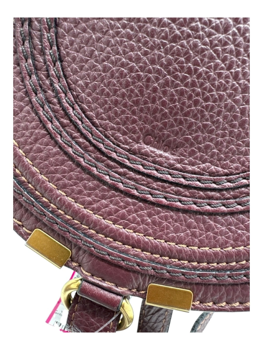 Chloe 
Calfskin Mini Marcie Round Crossbody Bag